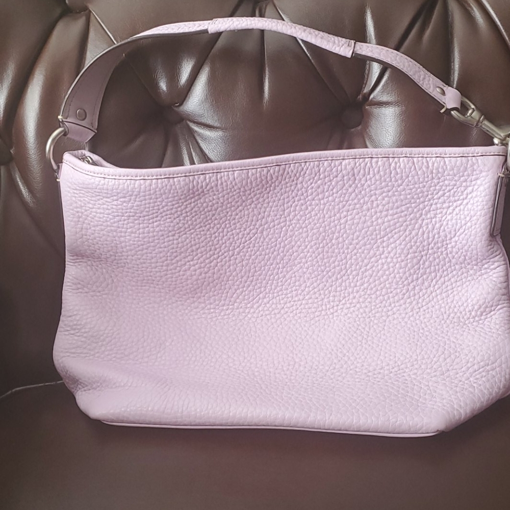 Lavender Coach shoulder bag